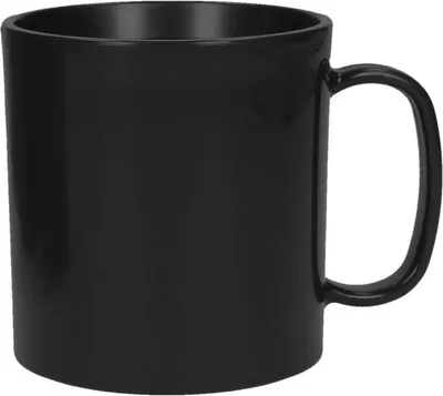 Produktbild von Tasse Mira Schwarz 0,35 Liter mit standfester Form und rundgeformtem Trinkrand
