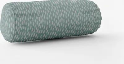 Produktbild von SCHÖNER LEBEN. Kissenhülle Bayside Tupfen Pinselstriche mint weiß Größe 15x40cm (ØxB) Nackenrolle 15x40cm (ØxB) Nackenrolle Größe