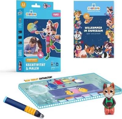 Produktbild von Starterset Yuki - Kreativität & Malen EXKLUSIV (inkl. Spiel- und Lernheft + dunkelblauer Stift)