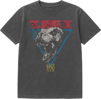 Produktbild von Jurassic Park - T-Shirt für Herren/Damen Uni, Vintage-Waschung TV26476 (M) (Schwarz)