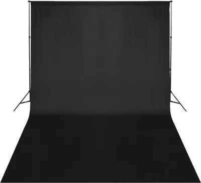 Obrázok produktu pre vidaXL Fotopozadie bez stojana bavlna čierna 500x300 cm