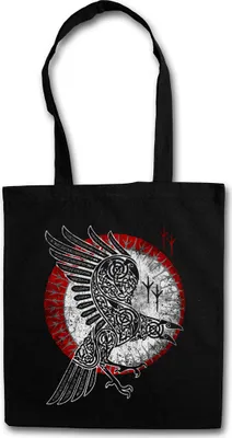 Produktbild von Urban Backwoods Norse Raven, Stofftasche, Farbe: Schwarz