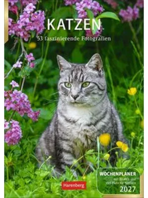 Obrázek produktu pro Týdenní plánovač s kočkami 2027 – 53 fascinujících fotografií