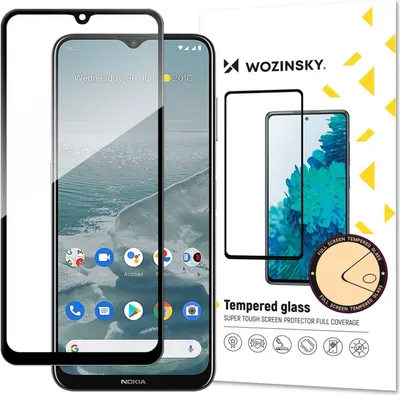 Produktbild von 5D Schutz Glas kompatibel mit Nokia G20 Curved Panzer Folie Vollständig Klebend und Abdeckung