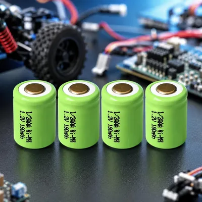 Produktbild von 4x LogiCell Akku NiMH 1/3AAA 1,2V 150mAh für RC Modellbau, Solar-Leuchten Ø10,4mm Höhe 14mm