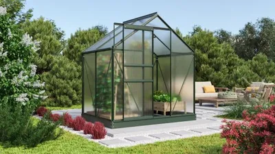 Obrázek produktu pro Skleník Vitavia Comet 2500 polykarbonát 4 mm 195 x 131 cm zelený