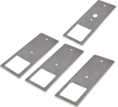 Produktbild von kalb | LED Unterbauleuchten Edelstahl gebürstet 5W- sehr flache Küchenleuchte mit Touch-Dimmfunktion Einbaustrahler Einbauspot