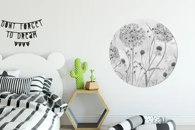 Produktbild von MuchoWow® - Tapetenkreis - Wandbild rund - Schlafzimmerdekoration - Wanddeko - runde Tapete - Kunst für zu Hause