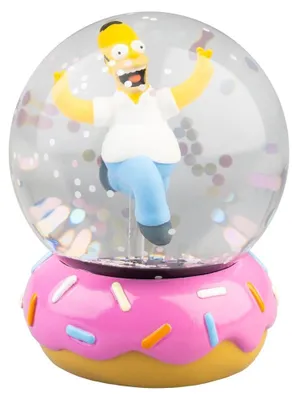 Produktbild von Die Simpsons Schneekugel Homer Simpson Donut 10 cm