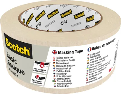 Produktbild von 3M 7100210914, Allzweck-Klebeband, Beige, 1 Tag(e), 50 m, 48 mm