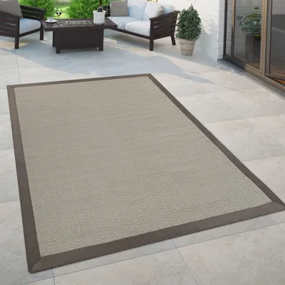 Produktbild von Paco Home In- & Outdoor Teppich Balkon Küchenteppich Sisal Optik Einfarbig 280x380 cm