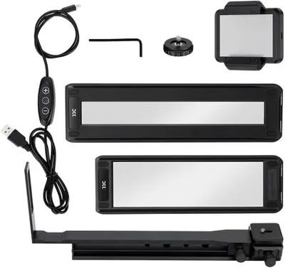 Productafbeelding van Film Digitizer Adapter - Negatief Scanner - Digitale Foto's Maken - Verstelbare Staaf - 135 & 120 Film - Zwart