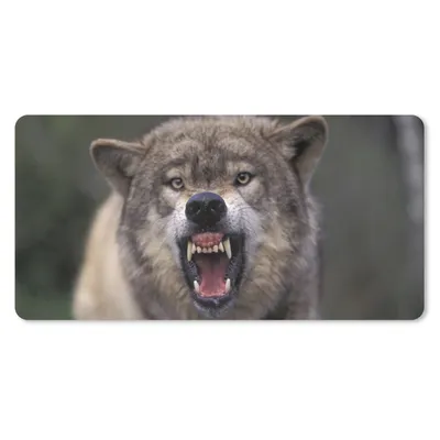 Produktbild von MuchoWow® Mauspad Mousepad Wolf - Maul - Zähne 60x30 cm - Mousepads - Maus Mat - Pad - Mausunterlage - Nachhaltig