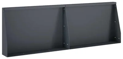 Productafbeelding van vidaXL Steunmuur, 2 stuks, 60 x 12 x 50 cm, staal, antraciet