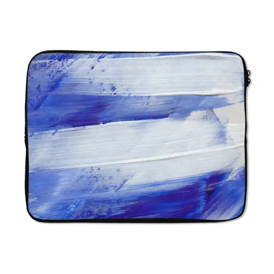 Produktbild von MuchoWow® Laptop Hülle 15 Zoll Farbe - Design - Blau Laptoptasche - Laptoptasche - Sleeve - Rundum-Schutz