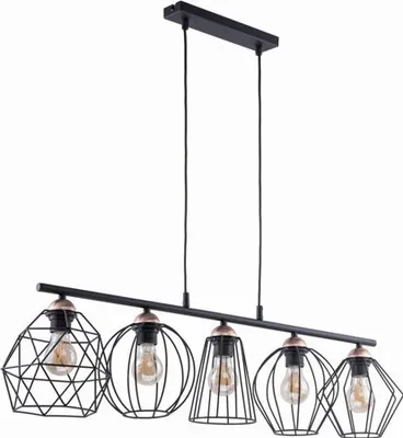 Produktbild von Pendellampe GALAXY Schwarz 5x E27 60W 1649 TK Lighting