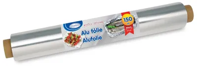 Produktbild von 1 Rolle Alufolie extra stark 44 cm x 150 m 17 my einzeln verpackt