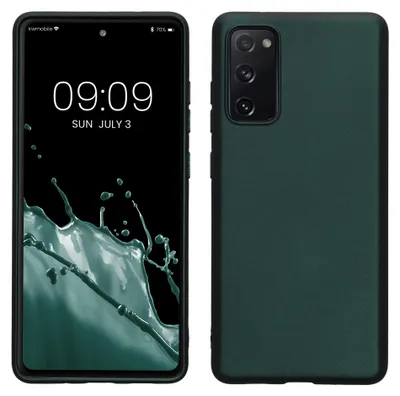 Produktbild von kwmobile Handyhülle für Samsung Galaxy S20 FE Hülle - Silikon Case metallisch schimmernd - Schutzhülle Cover - Metallic Petrol
