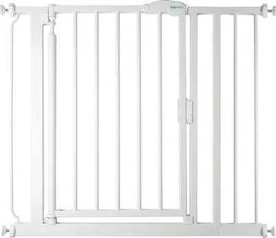 Produktbild von Safetots Druckmontage Selbstschließendes Treppengitter, 89.4cm - 96.4cm, Weiß