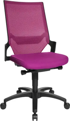 Produktbild von Topstar Bürostuhl Autosynchron®-1, AU1000 T33 Stoff lila, Gestell schwarz