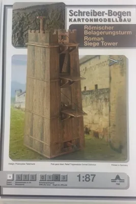 Produktbild von Schreiber-Bogen Kartonmodellbau Römischer Belagerungsturm HO