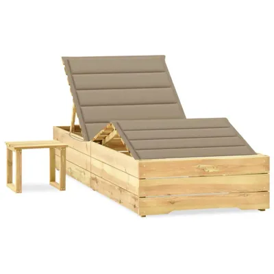 Produktbild von VidaXL 3065957, Lounge, Gepolsterter Sitz, Pinienwald, Beige, Polyester, 900 mm