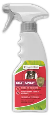 Productafbeelding van Bogar Coat, Dierenspray tegen vlooien en teken, Geschikt voor honden, 250 ml, Handmatige spuitpomp