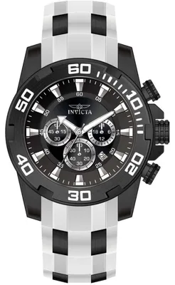 Produktbild von Invicta Pro Diver - SCUBA 44549 Herren Uhr - Quartz Bewegung - Edelstahl mit schwarzem Zifferblatt - 50 mm