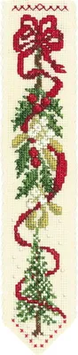 Produktbild von Le Bonheur des Dames Lesezeichen Kreuzstich Stickpackung  "Winterband", Zählmuster, 5x20cm