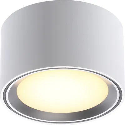 Produktbild von Nordlux LED Aufbauleuchte Fallon weiß Ring in Stahl-gebürstet 100 mm