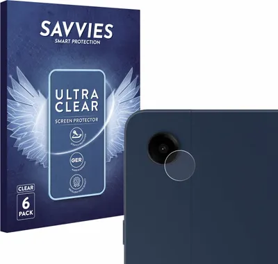Produktbild von 6x Für Samsung Galaxy Tab A9 Plus WiFi (NUR Kameraschutz) Schutzfolie Savvies Displayschutz Display Schutz Folie Klar Transparent