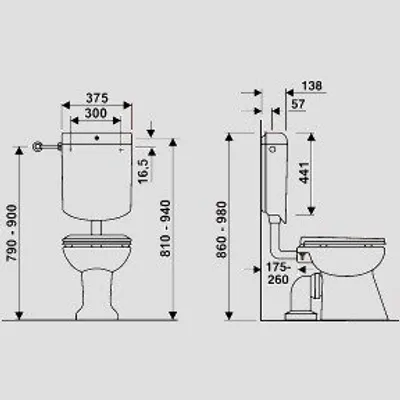 Produktbild von SANIT 91.A06.01..0000 Spülkasten verona duo weiß