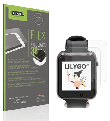 Image de 2x Full Cover mat Film pour LILYGO T-Watch S3 Plus Film de protection ecrán