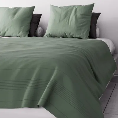Productafbeelding van Wasbare PolyBaumwolle Groene Dekbedcover 220 x 240 cm