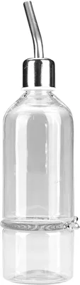 Produktbild von Automatische Haustier -Kaninchen -Feeder -Papagei Vogel Wasser Fütterungsflasche mit Edelstahlkugel Brustwarze L.