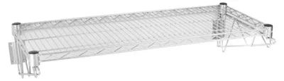 Wandregal aus Metall, 91 cm, verchromt, 30 kg Belastbarkeit