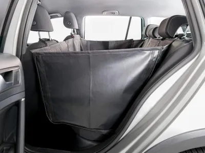 Produktbild von TRIXIE Auto-Schondecke mit Seitenteilen, teilbar - schwarz - 1,50 × 1,35 m