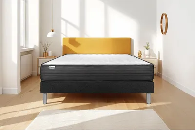 Obrázek produktu pro Sada matrací VITALPOWER 140 x 200 cm sada rámu postele černá