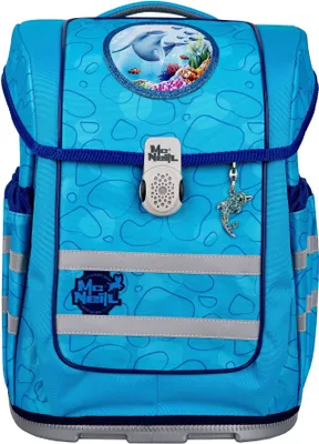 Produktbild von McNeill Schulranzen Ergo Compacto Schoolbag Set 5-teilig Bubble hellblau