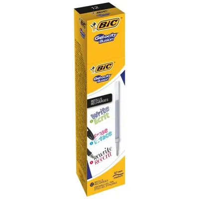 Produktbild von BIC Gel-ocity illusion Medium Schwarz 12 Stück(e)