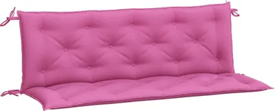 Obrázok produktu pre vidaXL Vankúše na záhradnú lavicu 2 ks. Ružové 150x50x7 cm Látka
