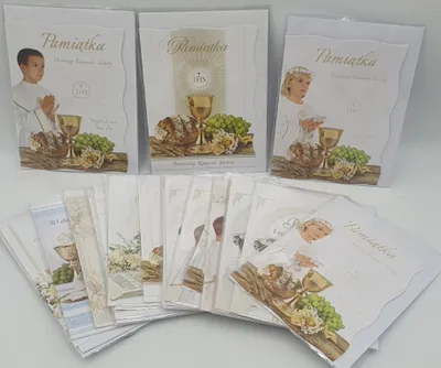Zdjęcie produktu dla Karnet okolicznościowy Komunia z kopertą 11 x 19 cm