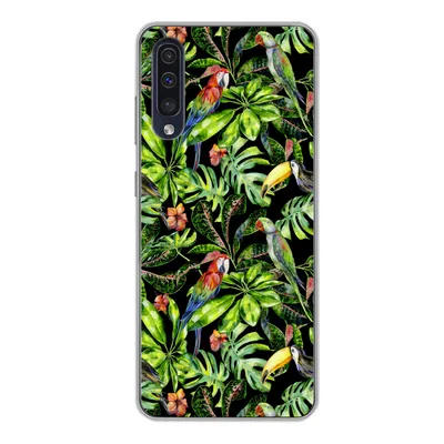 Produktbild von MuchoWow® Handyhülle Schutzhülle Hülle für Samsung Galaxy A50 Vögel - Tropisch - Muster Silikon Softcase Handy Hülle - Mobiltelefonhülle