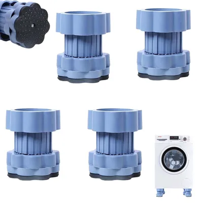Image de Omgoods - Lot de 4 pieds réglables anti-vibrations pour machines à laver