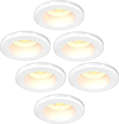 Produktbild von Ledvion 6er set LED Einbaustrahler Weiss 4W CCT Neutralweiss IP65