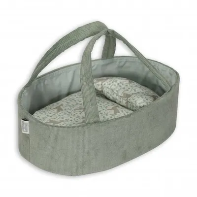 Produktbild von Mamamemo – Puppentragetasche aus Cord – Mint – 35 cm