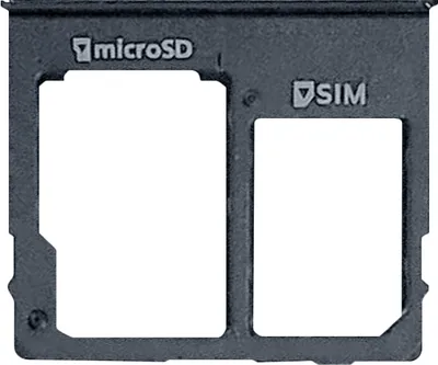 Obrázok produktu pre Clappio, držiak pre dve SIM karty a kartu Micro-SD pre telefón Samsung Galaxy A10e, čierna farba