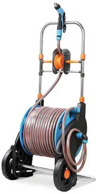 Produktbild von PROREGAL Set, Schlauchtrommel, Gartenspritze, Schlauchverbinder, Adapter 50 + 2m/1/2"