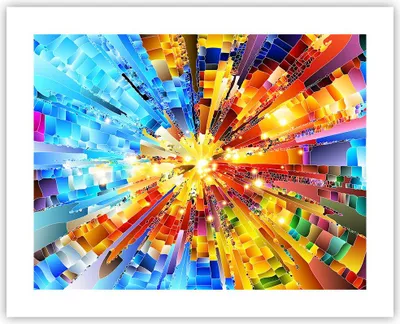 Produktbild von Poster - Poster ohne Rahmen - Abstraktion modern - 50x40 cm - Wand Bild - Wanddeko - Wandbilder - Kunstposter - Wandposter - Bilder - Kunstdruck - Wanddekoration - Wandbild - P2XAA50x40-3982