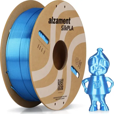 Produktbild von 3D Drucker Filament PLA Seide Blau 1 kg 1,75 mm Durchmesser, Toleranz 0,02 mm